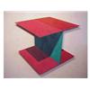 Image 1 : Ron Davis (b. 1937) American I-BEAM, 1996, encaustic painted cut plywood, 53 x 47", signed. $3000...