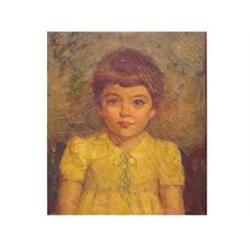 M. T. Farrell (1883-1972) American CHILD PORTRAIT, oil painting on canvas, 20 x 17 , signed, fram...