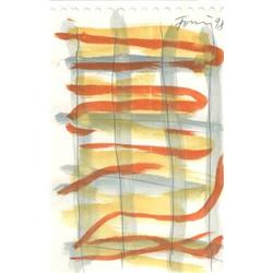 Gunther Forg (b. 1952) German UNTITLED, 1998, watercolor on paper, 6 x 4", signed and dated. $200...