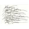 Image 1 : Nancy Grossman (b. 1940) American SIGNATURE, 1994, ink on paper, 4 x 6", signed. Starting Bid $20...