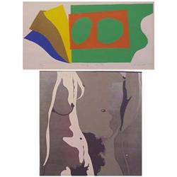 Rick Herold (20th Century) TWO NUDE TORSOS, 1966, acrylic painting on aluminum, 36 x 28 1/2 , sig...