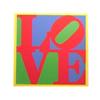 Image 1 : Robert Indiana (b.1928) American HELIO LOVE, 1995, color screenprint, signed in pencil, from the...