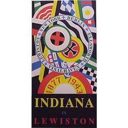 Robert Indiana (b. 1928) American LEWISTOWN, 1991, color screenprint, signed in pencil, image 40...