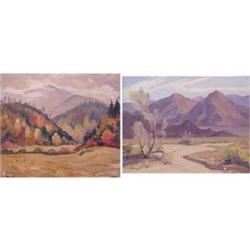 Alice Mae Jackson (20th Century) COUNTRY STORE, 1940, oil painting on canvas, 19 1/2 x 22", signe...