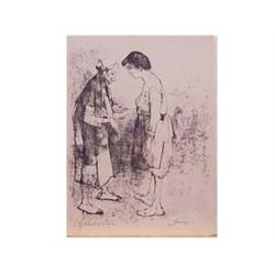 Jean Jansem (1920-1990) French TWO WOMAN, lithograph, signed in pencil, artist's proof, sheet 15...
