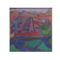 Kaufer (20th Century) UNTITLED, oil painting on canvas, 24 x 23", framed. Starting Bid $20...