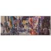 Image 1 : Japanese School (20th Century) TOKYO NIGHTS, watercolor on paper, 15 x 40", signed A. Kikachi? lo...
