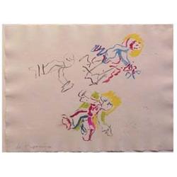 Willem De Kooning (1904-1997) American COMPOSITION FOR LISA, color screenprint, signed in pencil,...