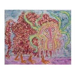 Ed Koren (b. 1935) American CREATURE, color monoprint, signed and dated and inscribed "AP15", she...