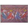 Image 1 : Korean School (20th Century) DANCERS, painting on fabric, 6 x 9", signed and dated lower right, f...
