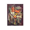 Image 1 : Roger Lersy (b. 1920) French LECON DE MUSIQUE, 1957, oil painting on canvas, 24 1/2 x 18 1/4", si...