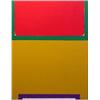 Image 1 : John Levee (b. 1924) American UNTITLED, 1967, s/c, 46 x 36", signed and dated on verso, framed. $...