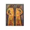 Image 1 : Yoan Leviev (20th Century) IN THOSE KINGS TIMES VI, 1984, oil painting on canvas, 39 1/2 x 32", s...