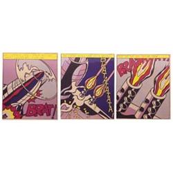 Roy Lichtenstein (1923-1997) American AS I OPEN FIRE (C.APP.5), 1966, color offset lithograph, tr...