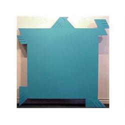 Jerry Liebowitz (20th Century) American MINIMAL MAN, acrylic painted wood construction, 60 x 62 x...