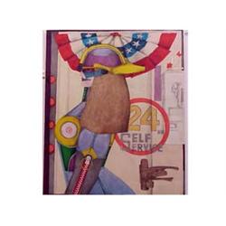 Richard Lindner (1901-1978) American 24 HOUR SERVICE, color lithograph, signed in pencil, from th...