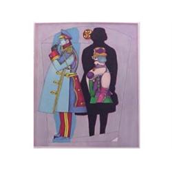 Richard Lindner (1901-1978) American FIFTH AVENUE, color lithograph, signed in pencil, from the n...