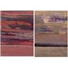 Image 1 : M. Mendez (20th Century) UNTITLED, a pair of acrylic painting on paper, each 18 x 12 1/2", signed...