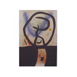 Joan Miro (1893-1983) Spanish LA FRONDE (D.501), 1969, color etching aquatint and carborumdum gra...