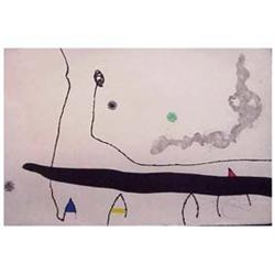 Joan Miro (1893-1983) Spanish LE MARTREAU SANE MAITRE, Series (C.216 page 235 II), 1976, color aq...