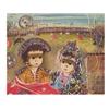 Image 1 : Moris (20th Century) TOREADOR'S CHILDREN, oil painting on canvas, 18 x 21 1/2", signed, framed. S...