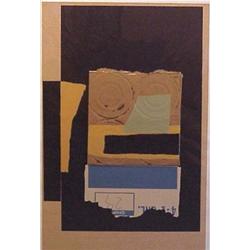 Louise Nevelson (1900-1988) American UNTITLED, 1986, color screenprint with extensive collage, si...