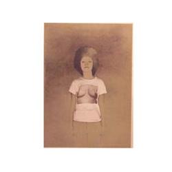 Tetsuya Noda (20th Century) Japanese STANDING WOMAN, color lithograph, signed in pencil, from the...