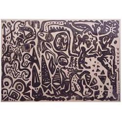 A.R. Penck (b. 1939) German EXPEDITION TO THE HOLY LAND series, 1983, aquatint, signed in pencil,...