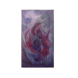 Antonio Ramirez (20th Century) Mexican TOLVANERA, 1966, oil painting on canvas, 35 1/2 x 19 1/2",...