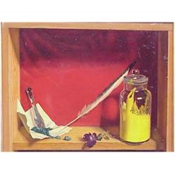 Dennis Ramsay (20th Century) Australian STILL LIFE WITH MUSTARD JAR, 1959, oil painting on board,...