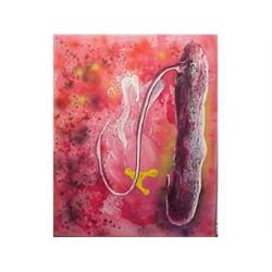 Osvaldo Romberg (b. 1938) Israeli AURIGA, 1985, acrylic painting on canvas, 60 x 48", signed and...