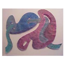 Rothstein (20th Century) UNTITLED, mixed media on board, 32 x 44", framed. Starting Bid $20...