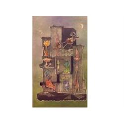 Guillermo Silva Santamaria (20th Century) Mexican CONDOMINIO, color etching, signed in pencil, fr...
