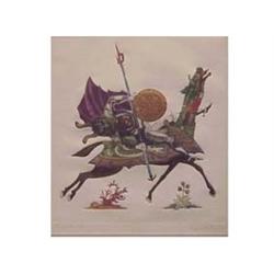 Guillermo Silva Santamaria (20th Century) Mexican VENCIDO, color etching, signed in pencil, from...