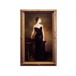 After John Singer Sargent (20th Century) LADY IN AN EVENING DRESS, oil painting on canvas, 47 x 2...