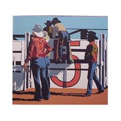 Bill Schenck (20th Century) No.5, color screenprint, signed in pencil, from the numbered edition...