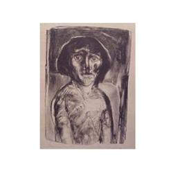 Artemino Sepulveda (20th Century) Mexican PORTRAIT, lithograph, signed in pencil, from the number...