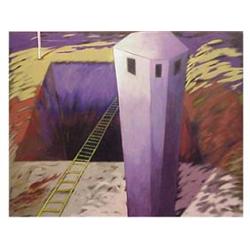 Hugo Soto (20th Century) American XI, 1990, oil painting on canvas, 36 1/2" x 40", signed lower r...
