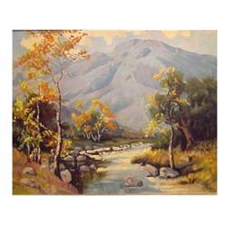 A. Stubbe (20th Century) MOUNTAIN SYCAMORE, oil painting on board, 24 x 30", signed lower right,...