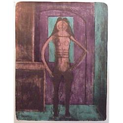 Rufino Tamayo (1899-1991) Mexican MUJERS series, 1969, color lithograph, signed in pencil, hors c...