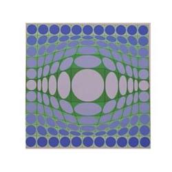 Victor Vasarely (1908-1997) Hungarian GYEMANT, color screenprint, signed in pencil, from the numb...