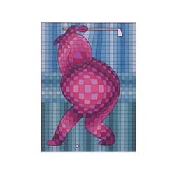 Victor Vasarely (1908-1997) Hungarian GOLF, color screenprint, signed in pencil, from the numbere...