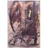 Image 1 : Klaus Zimmer (b. 1960) Austrian ABSTRACT #15, 1983, watercolor on paper, 34 x 24", signed and dat...