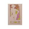 Image 1 : Folk & Outsider Art FEMALE SILHOUETTE, 1984, color marker drawing on paper, 10 x 6 1/2", signed a...