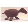 Image 1 : Folk & Outsider Art ANIMAL, hand painted carved wood sculpture, 19 1/2" long & 7" high. Starting...