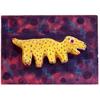 Image 1 : Folk & Outsider Art Cher Shaffer, YELLOW DOG IN COSMIC STORM, 1988, mixed media sculptural painti...