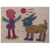 Image 1 : Folk & Outsider Art Cher Shaffer, I NEVER METAMORPHOSIS I DIDN'T LIKE, color pastel on paper, 18...
