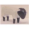 Image 1 : Folk & Outsider Art Garland & Minnie Adkins, SHEEP, 1987, hand painted carved wood sculpture, sig...
