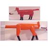 Image 1 : Folk & Outsider Art Garland & Minnie Adkins, BIG FOX & LITTLE FOX, 1990, two, each a hand painted...