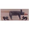 Image 1 : Folk & Outsider Art Garland & Minnie Adkins, RAT FAMILY, 1989, three hand painted carved wood scu...